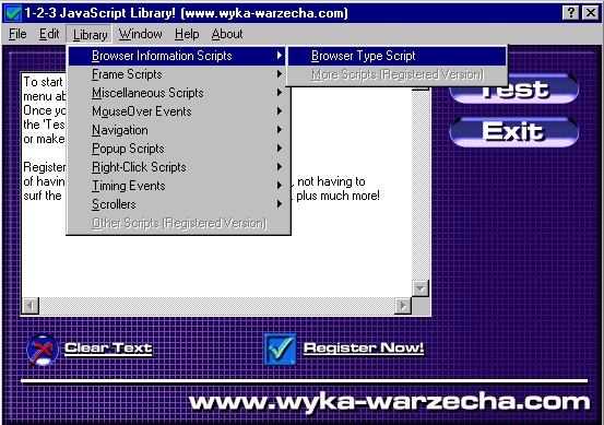 1-2-3 JavaScript Library screenshot 1-2-3 JavaScript Library screenshot